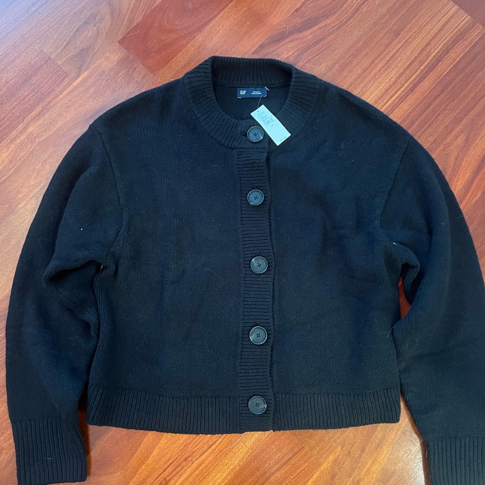 GAP Women's Black Cardigan Sweater